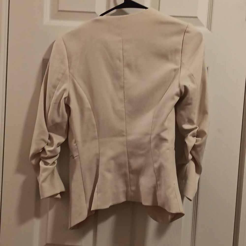 H&M Cream Open Front Blazer - Picture 5 of 6